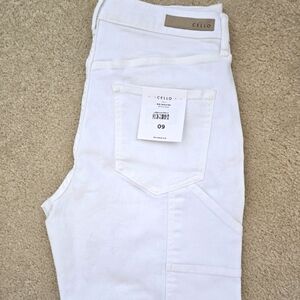 White Denim Cargo Jeans NWT